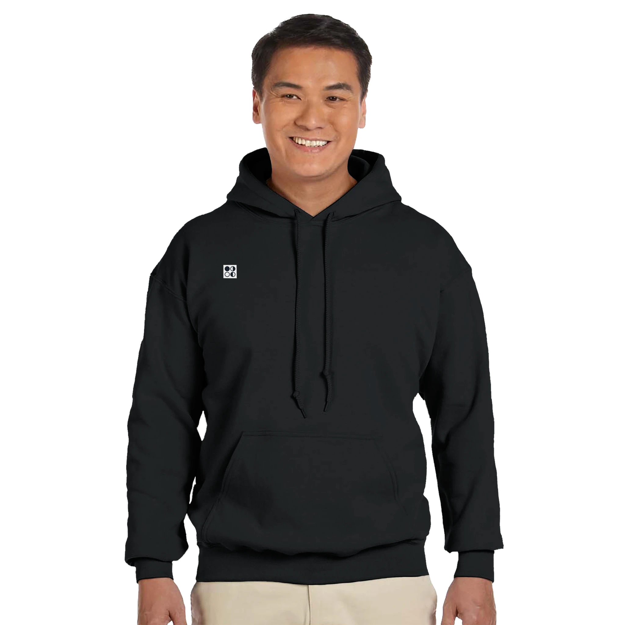 Hoodie unissexo preto PSBB com a frase Eu Sou Verdade
