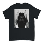 T-shirt unissexo preta PSBB com a frase Limites Não Negociáveis
